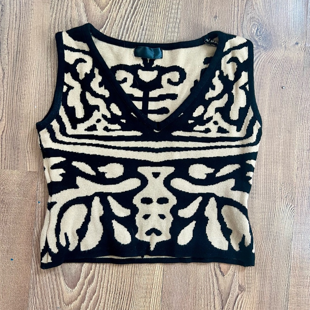 Funky sweater vest size XS